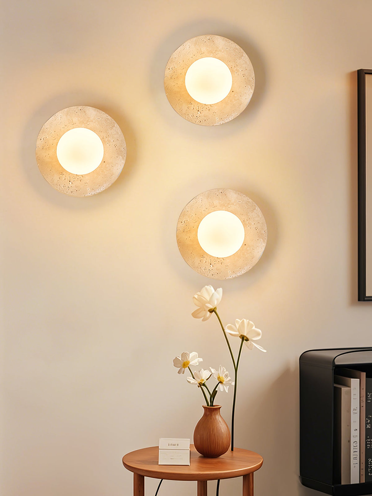 Vesolyra Lumière de Plafond Industrielle en Travertin