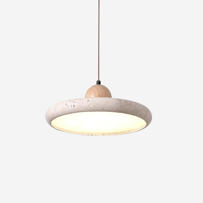 Lydia Suspension Minimaliste en Travertin