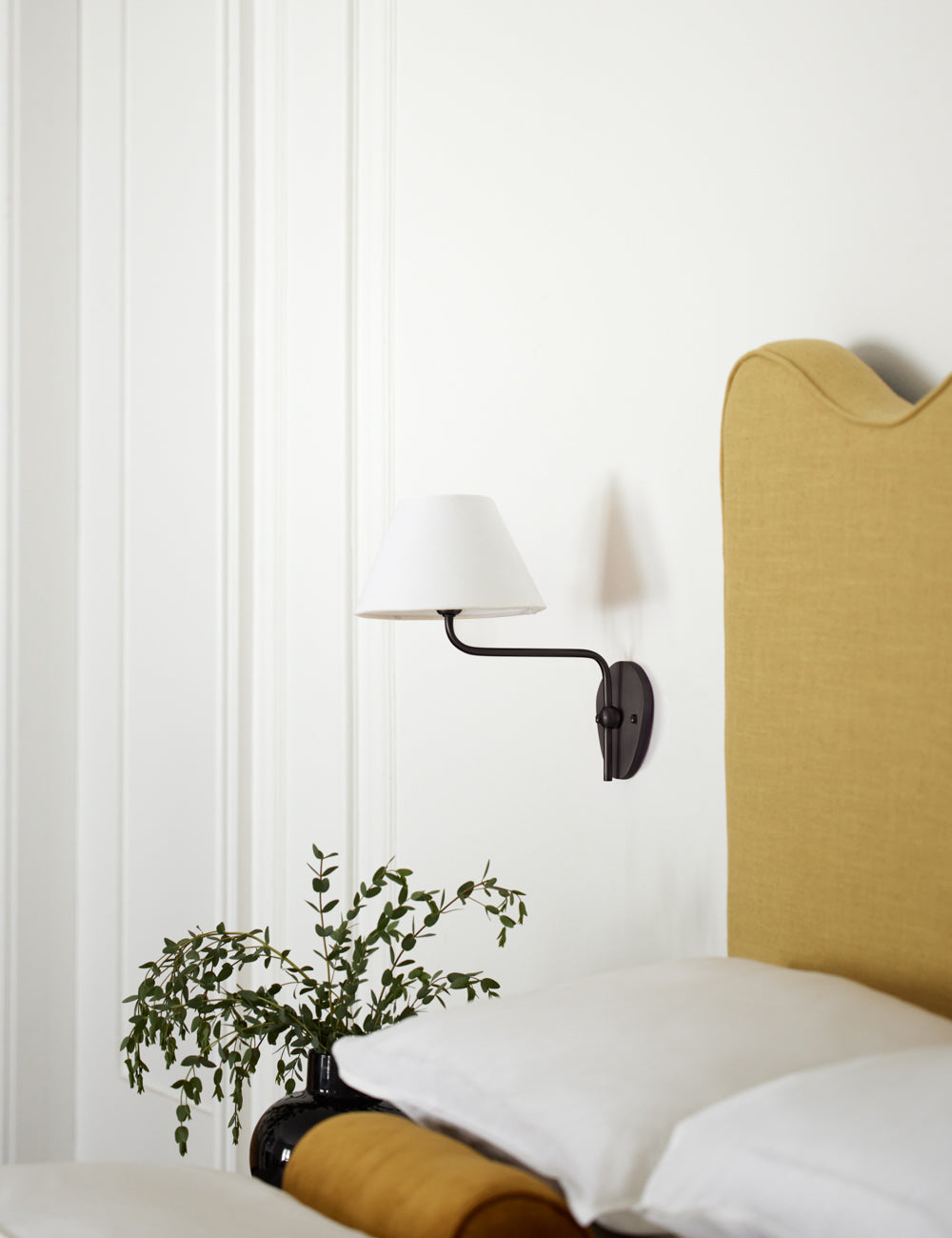 Evynor Applique Murale Laiton Tissu Industriel Vintage