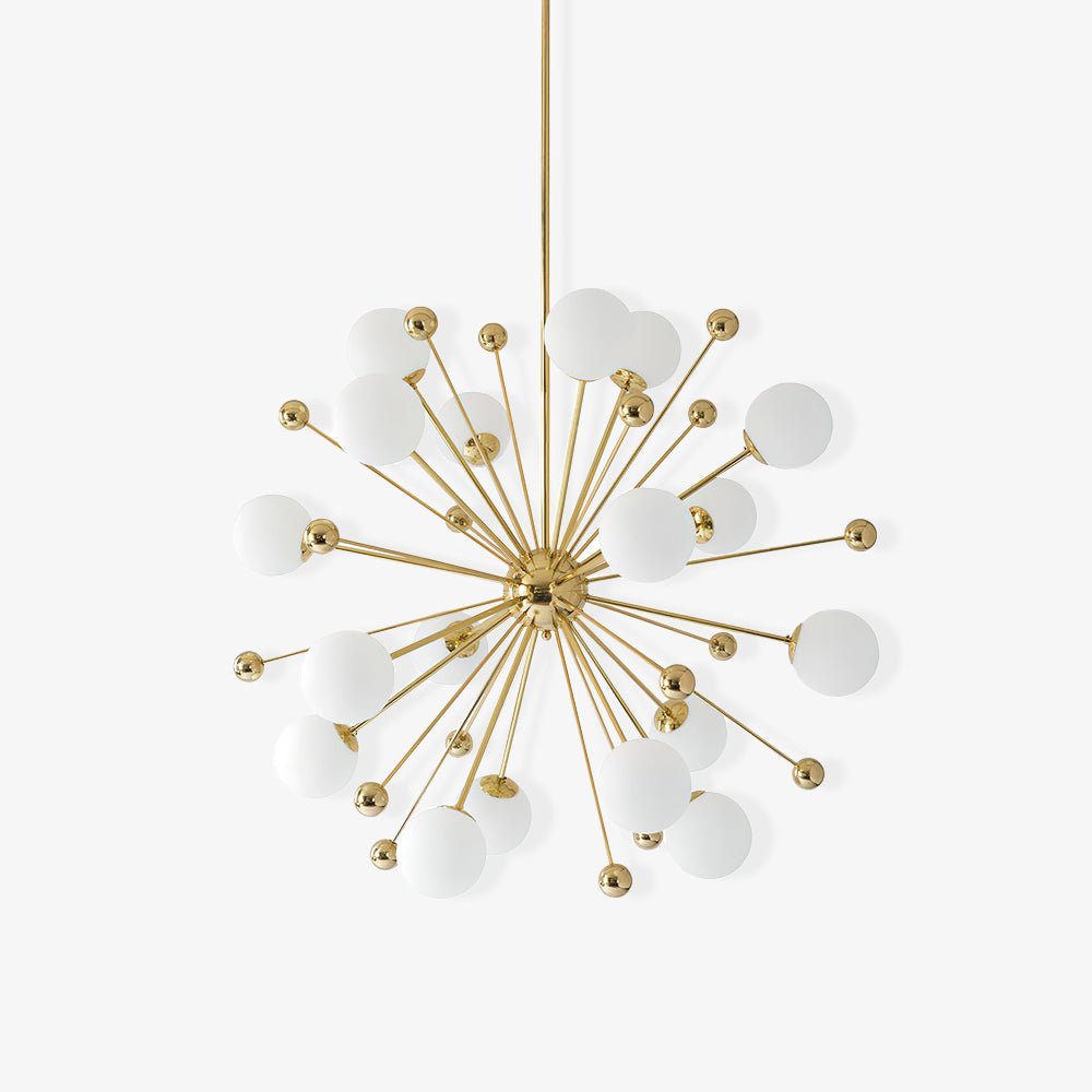 Lustra Lustre Laiton Globe Opale