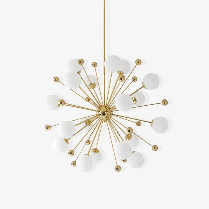 Lustra Lustre Laiton Globe Opale