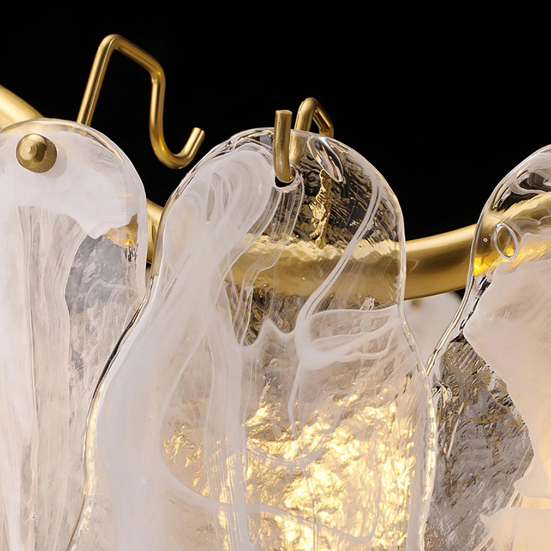 Lustra Lustre Panneaux en Verre Nuage