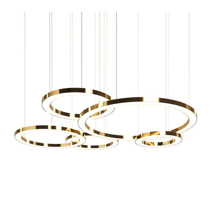 Lustra Suspension Dorée Moderne