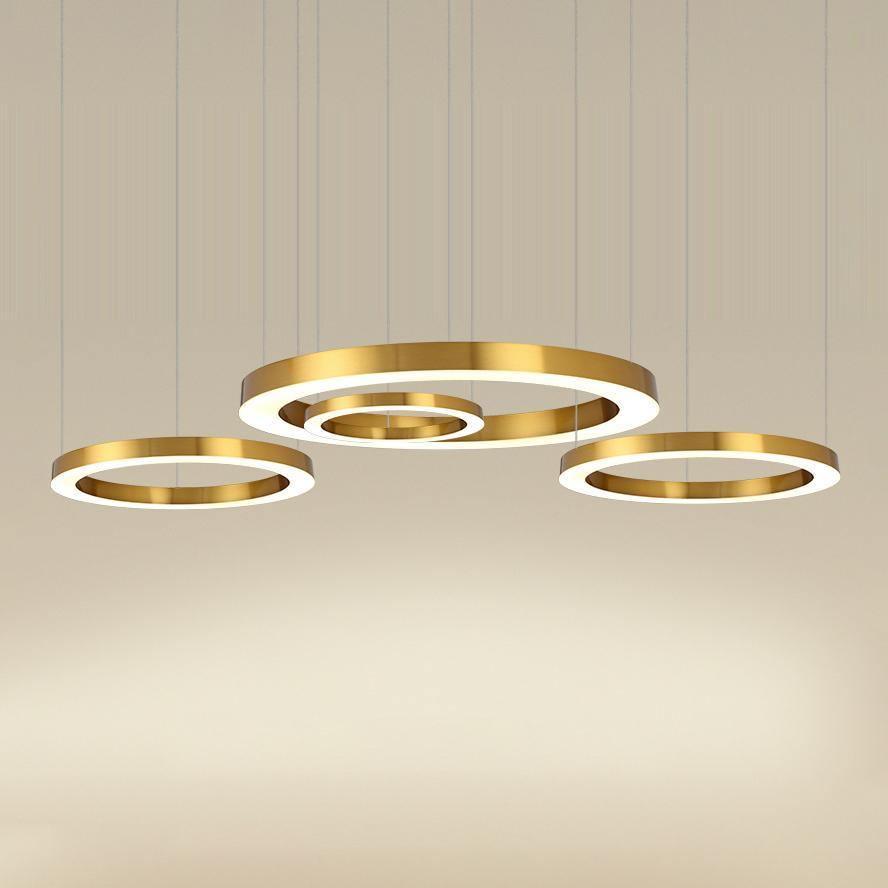 Lustra Suspension Dorée Moderne