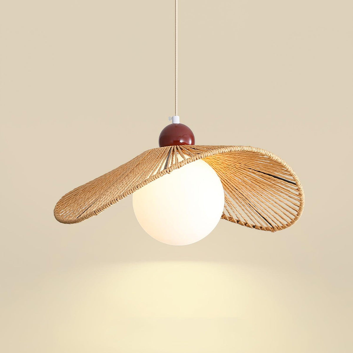 Hikari Lampe Suspension Bois Moderne