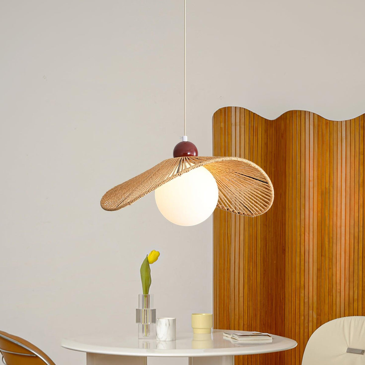 Hikari Lampe Suspension Bois Moderne