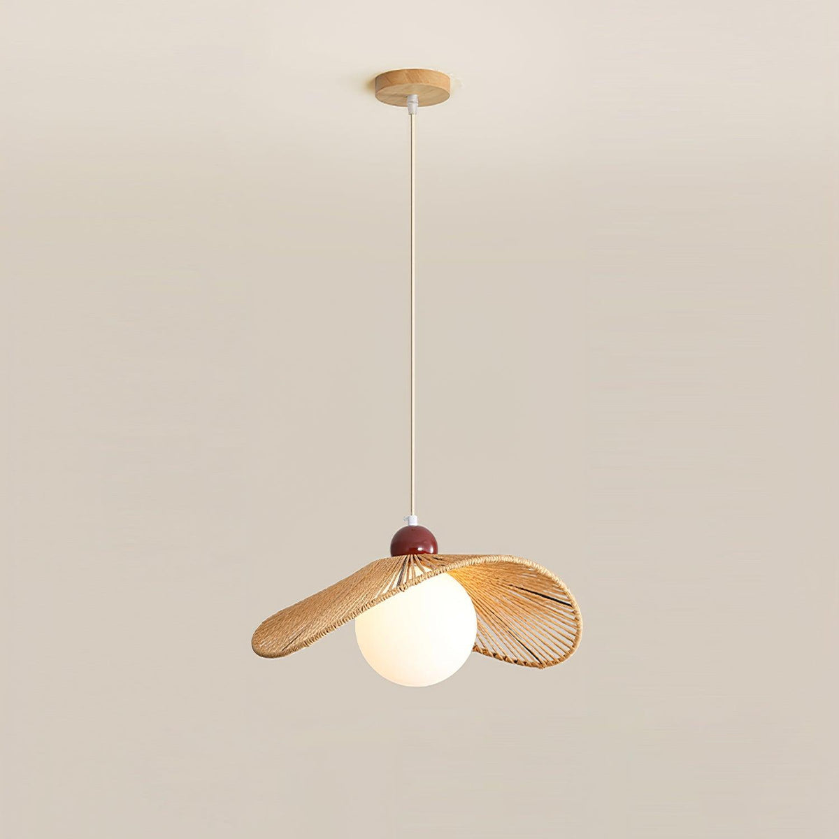 Hikari Lampe Suspension Bois Moderne
