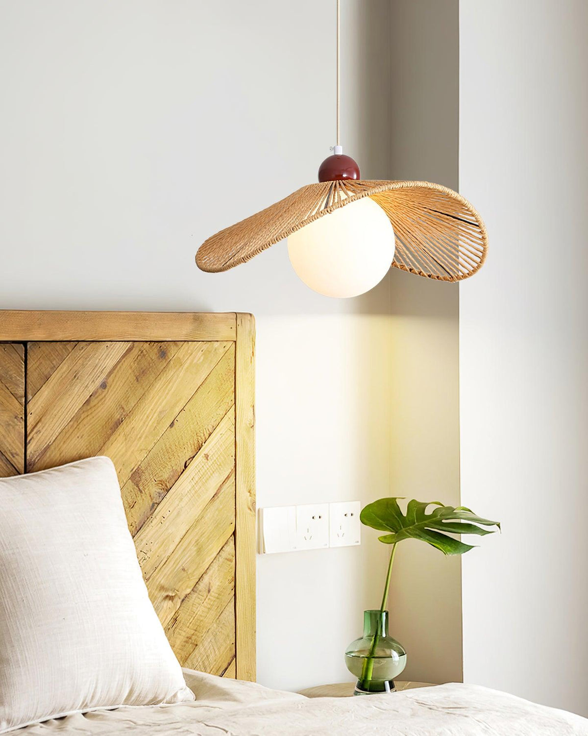 Hikari Lampe Suspension Bois Moderne