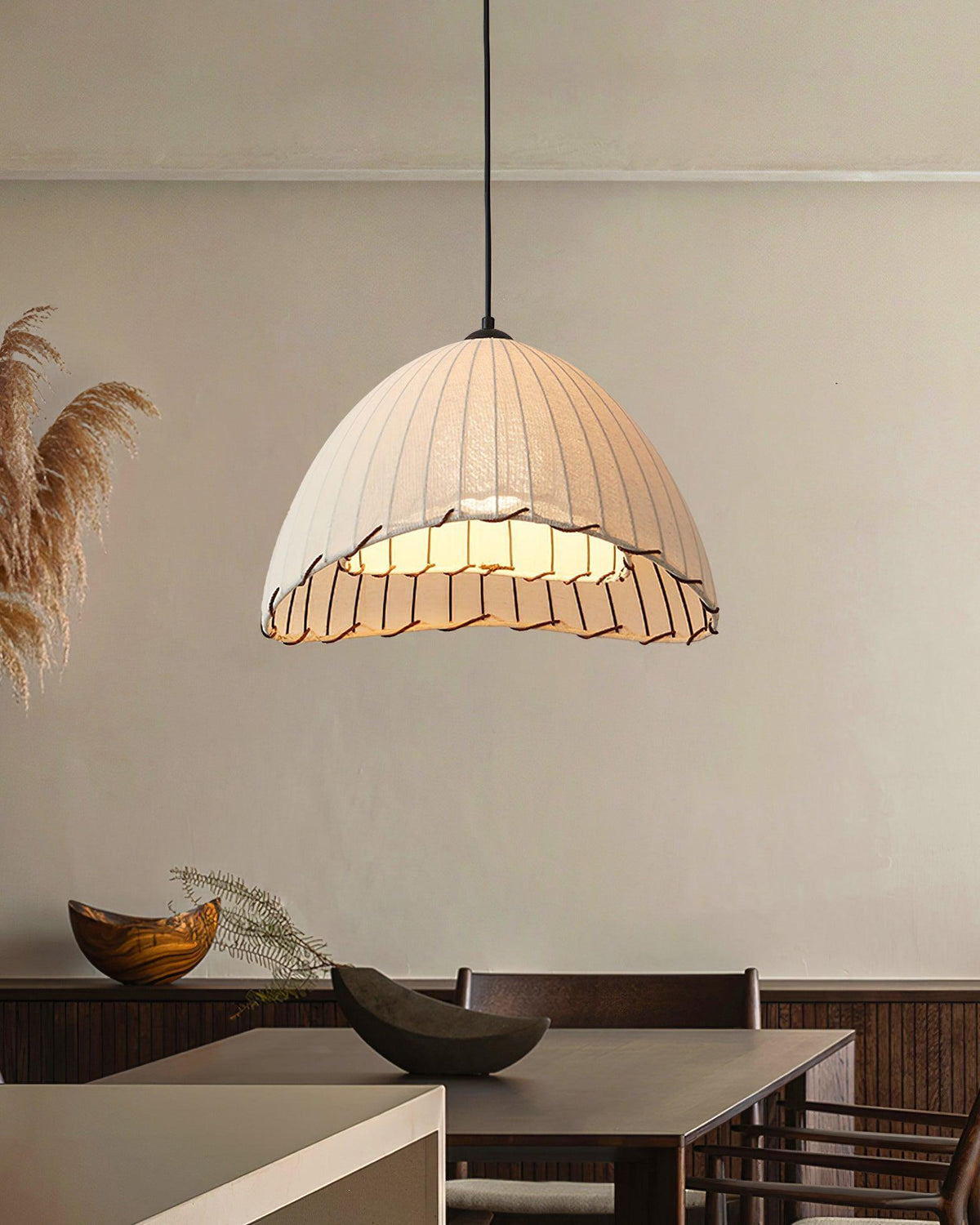 Eclipta Suspension en Lin Tissu