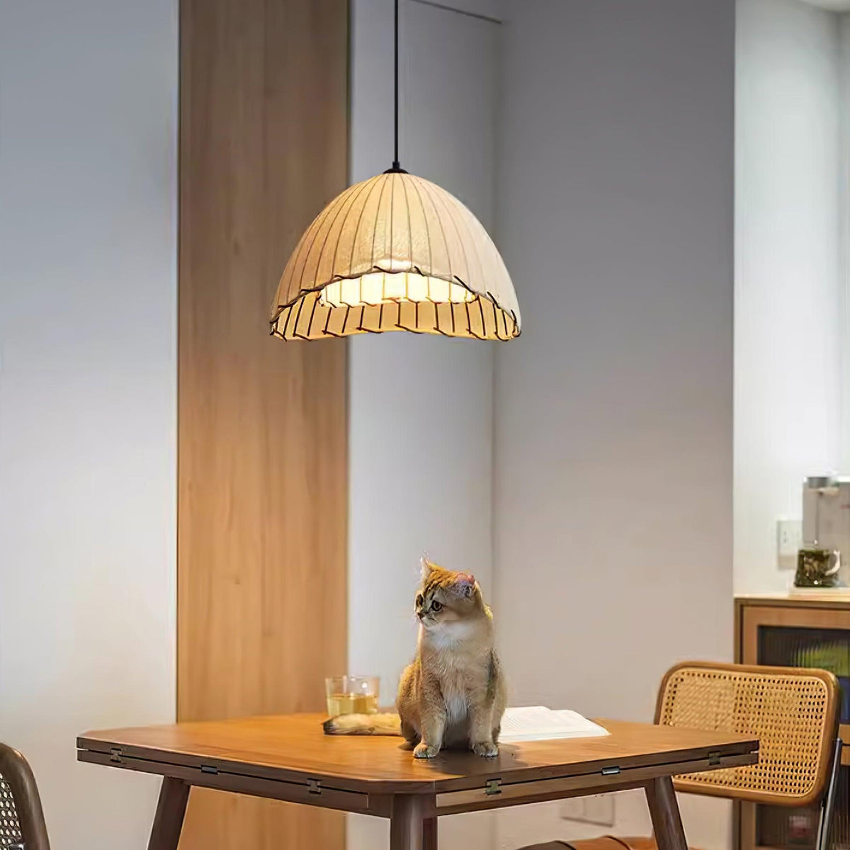 Eclipta Suspension en Lin Tissu