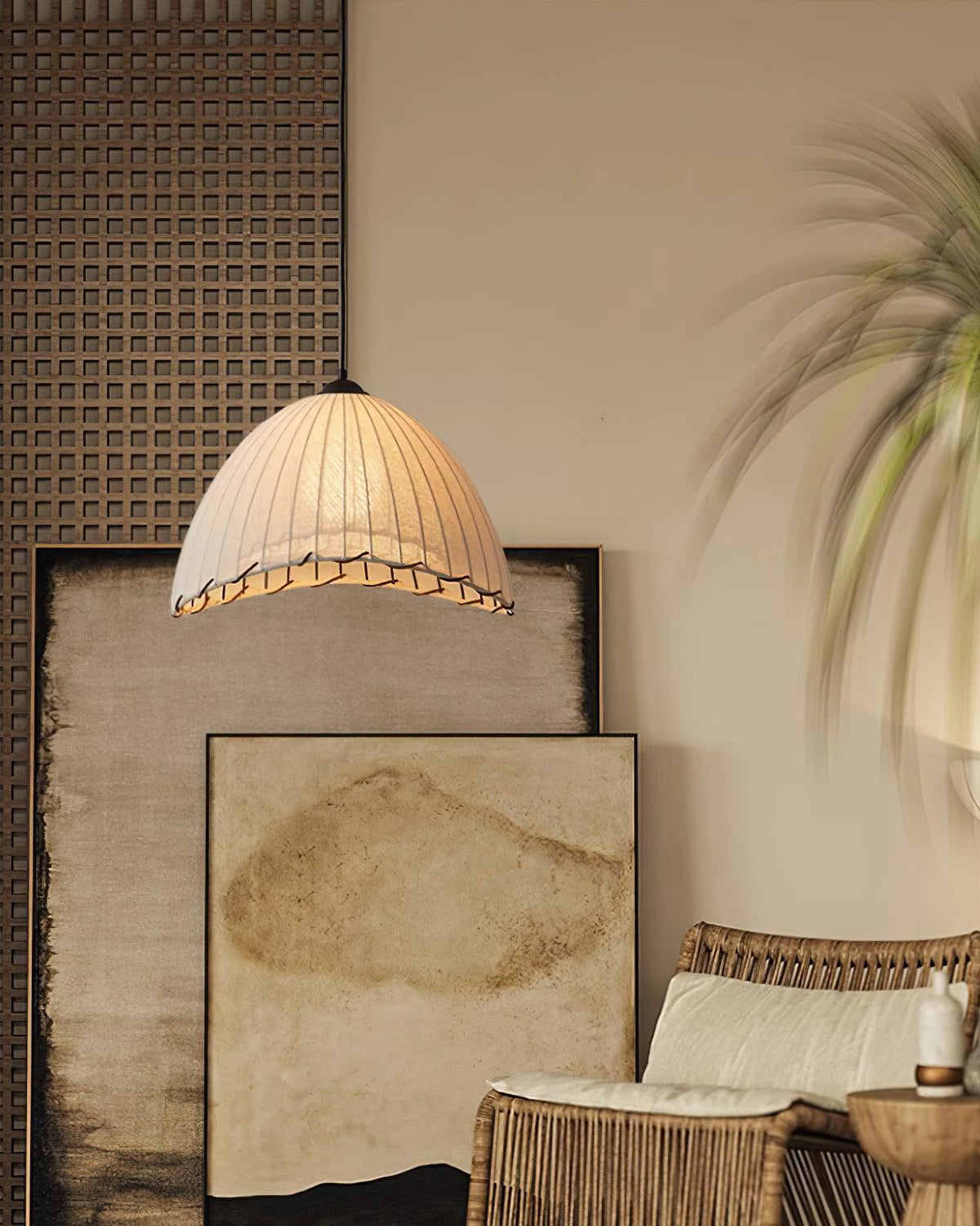 Eclipta Suspension en Lin Tissu