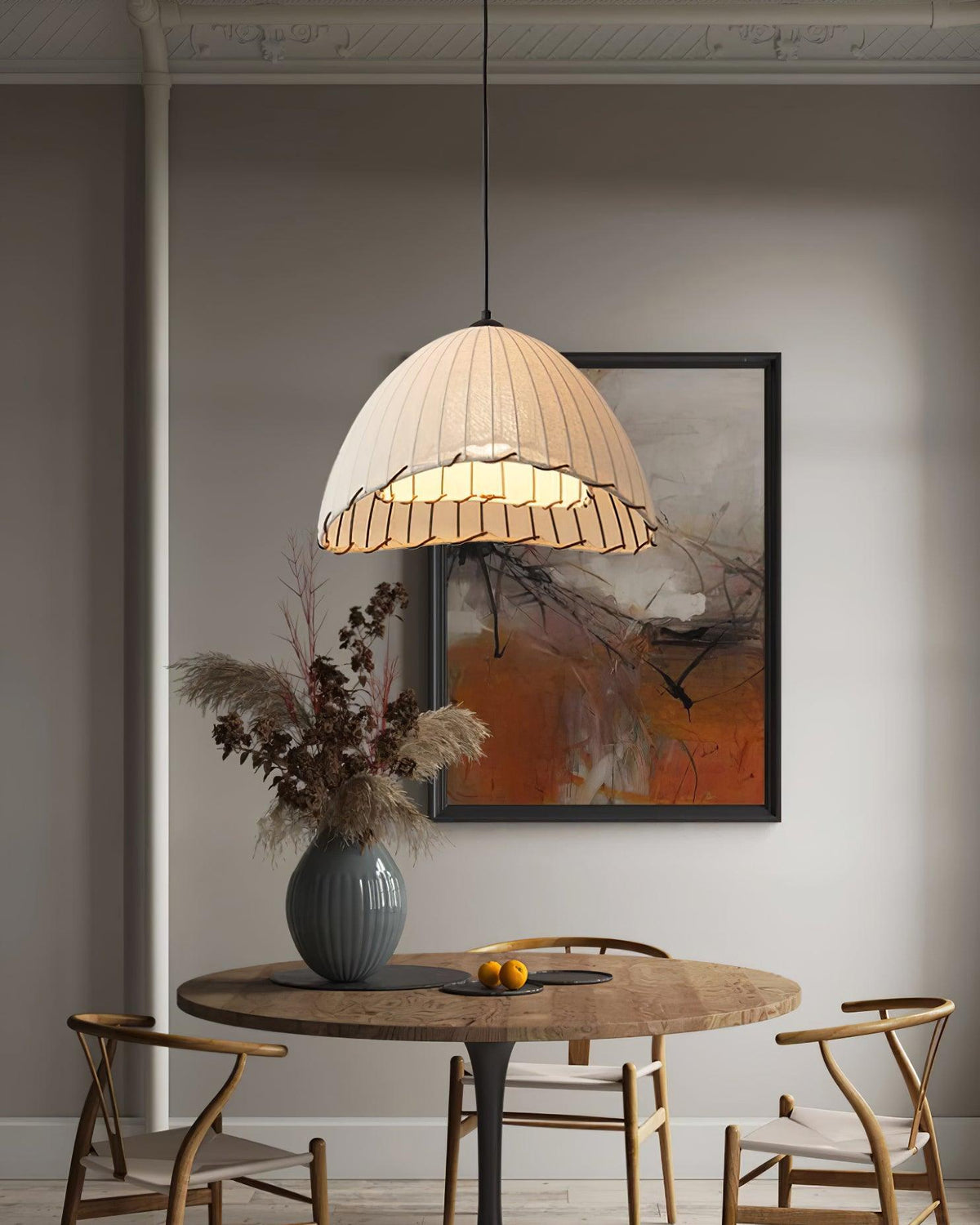 Eclipta Suspension en Lin Tissu