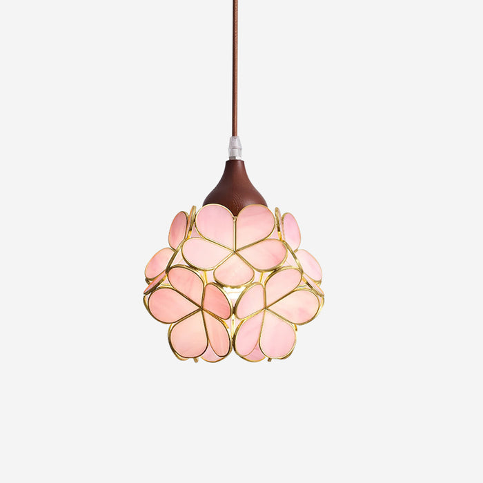 Velina Lustra Lampe Suspendue Pétale Rose