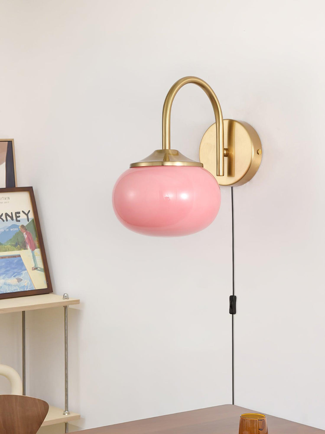 Dutiful Premium Nordic Art Plug-in Glass Sconce Wall Lamp