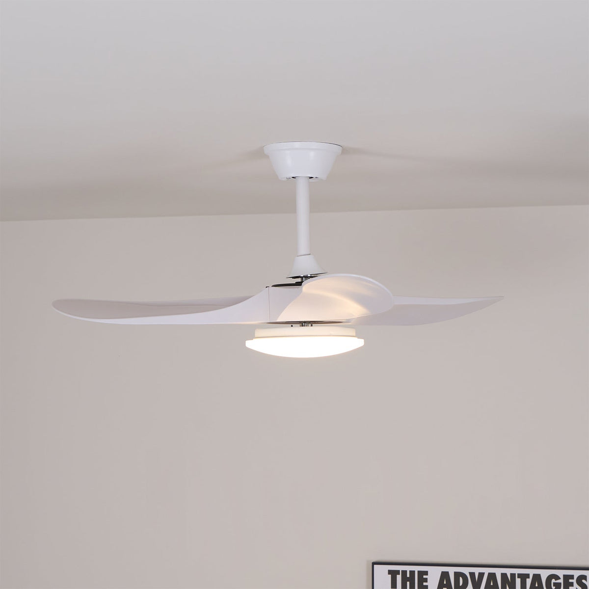 Plafonnier ventilateur moderne en bois Velix
