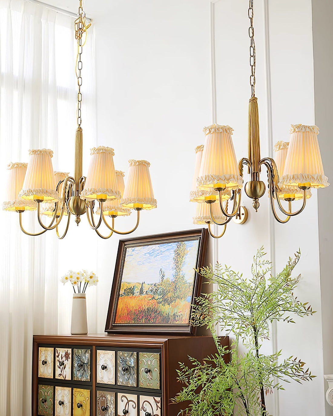 Ervaren Lustre Tissu Luxe Postmoderne Vintage