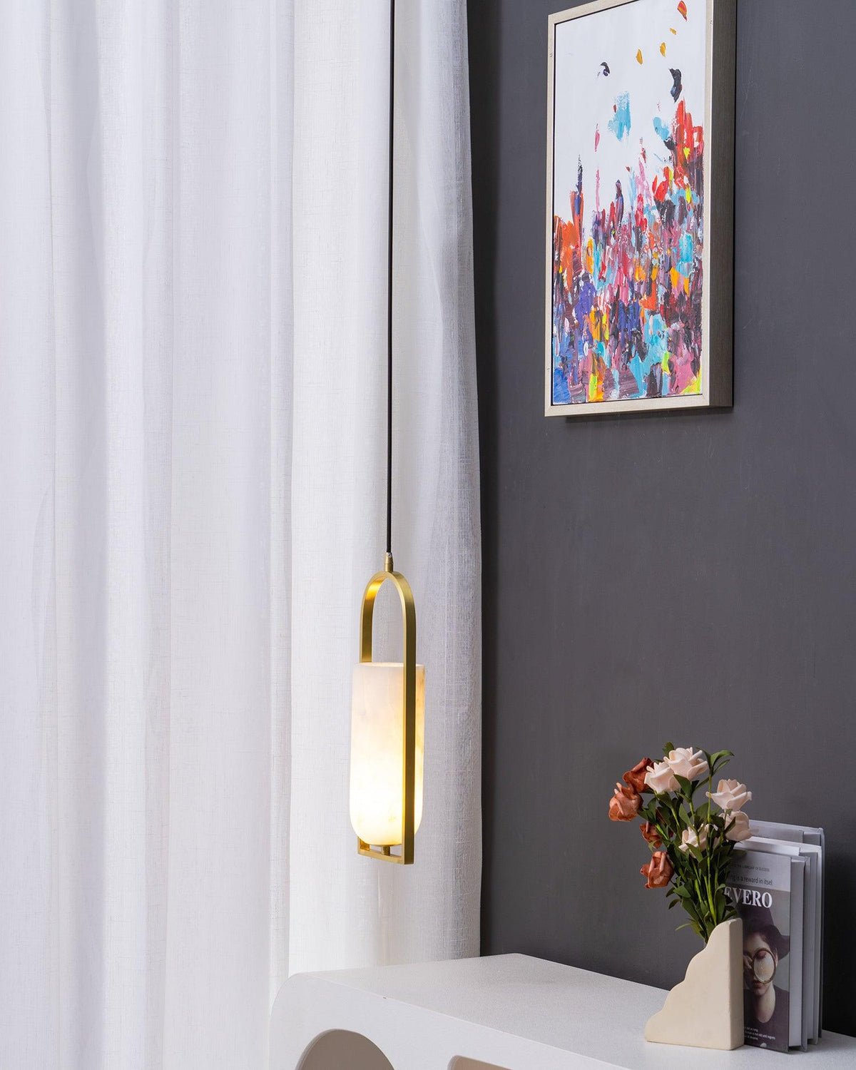 Aethyn Arche Albâtre Pendentif Lumière