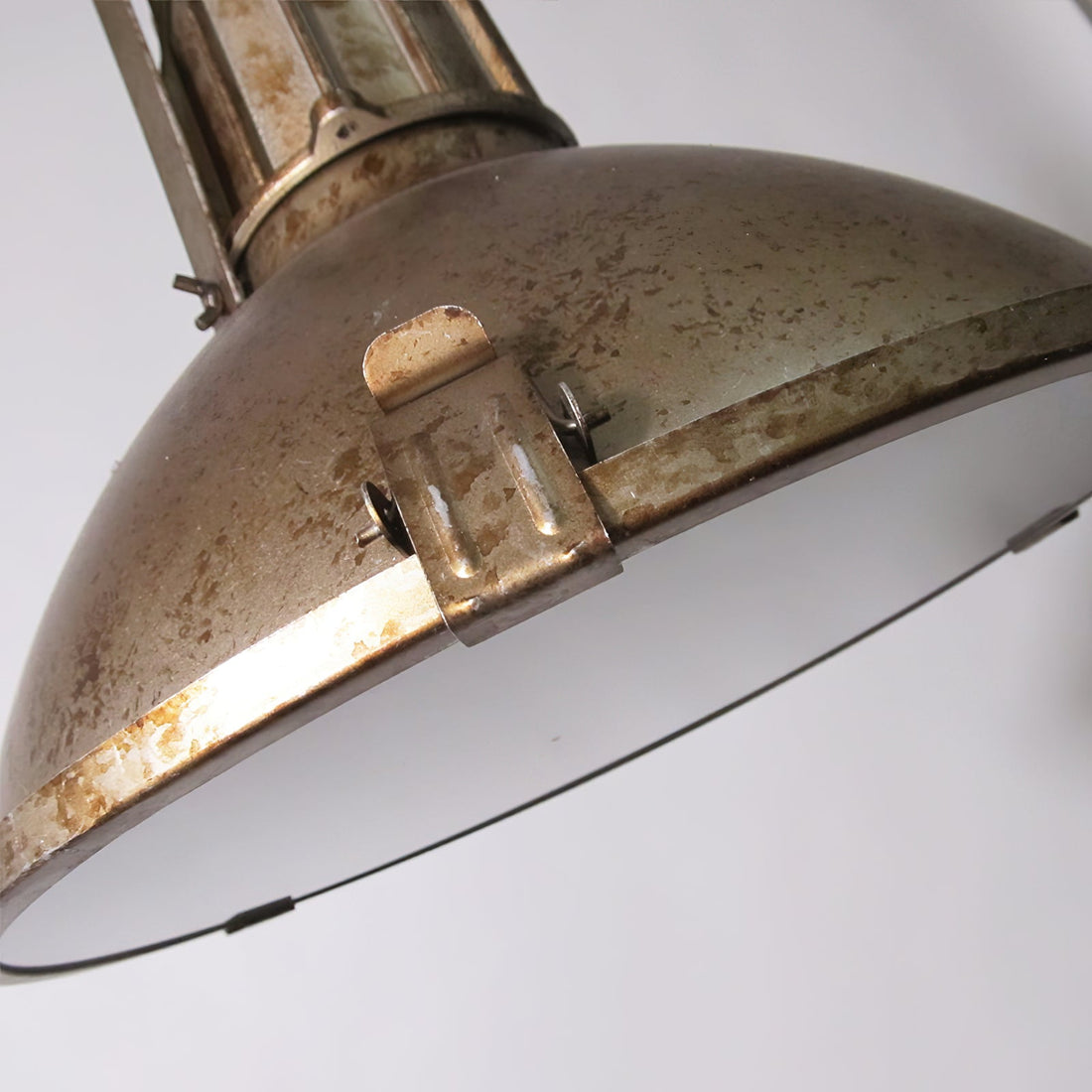 Coshae Suspension Métal Verre Industriel Vintage