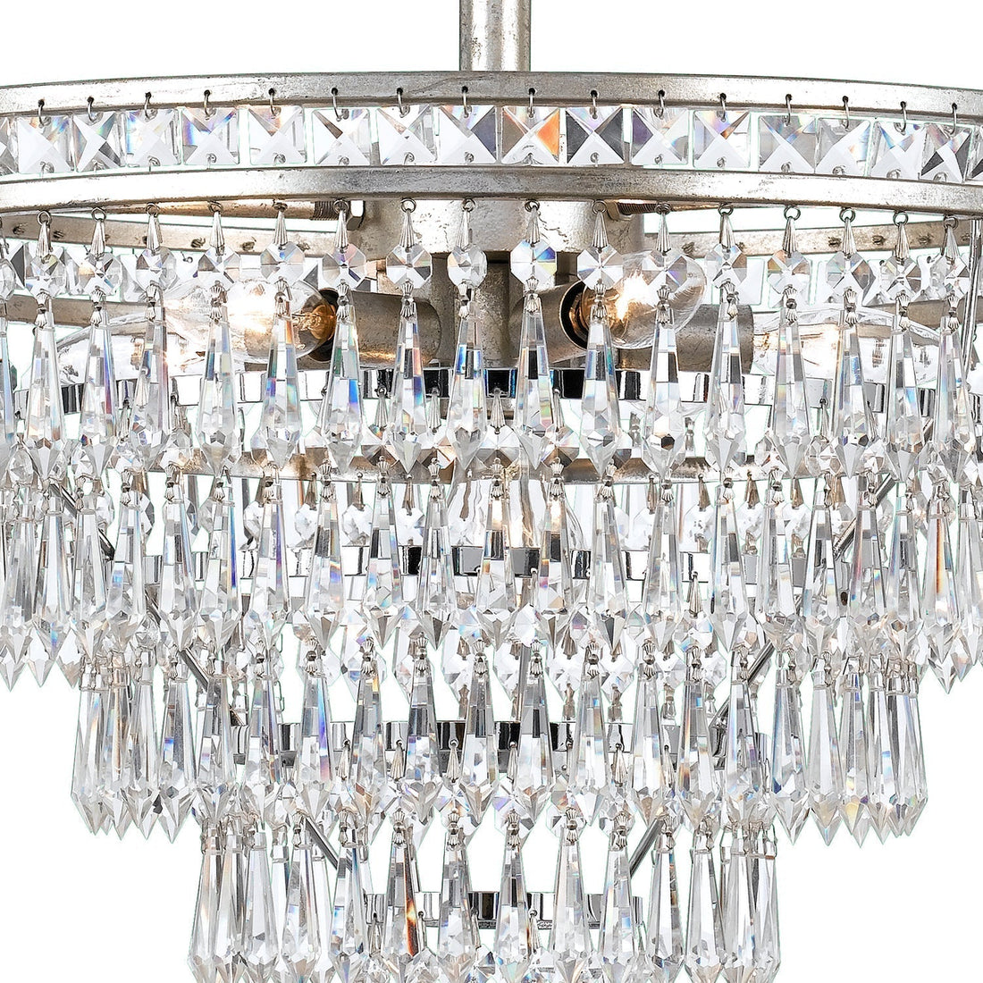 Eurvaryra Lustre Métal Cristal Luxe Postmoderne
