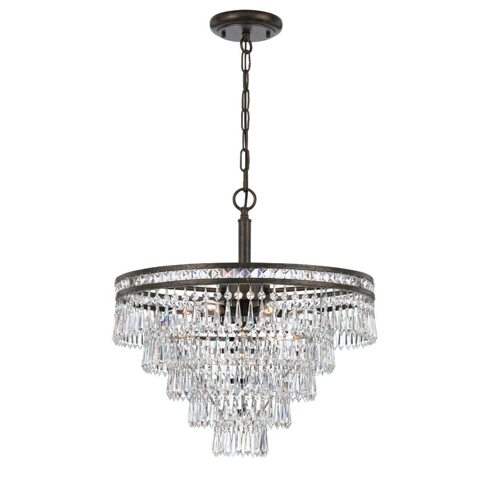 Eurvaryra Lustre Métal Cristal Luxe Postmoderne