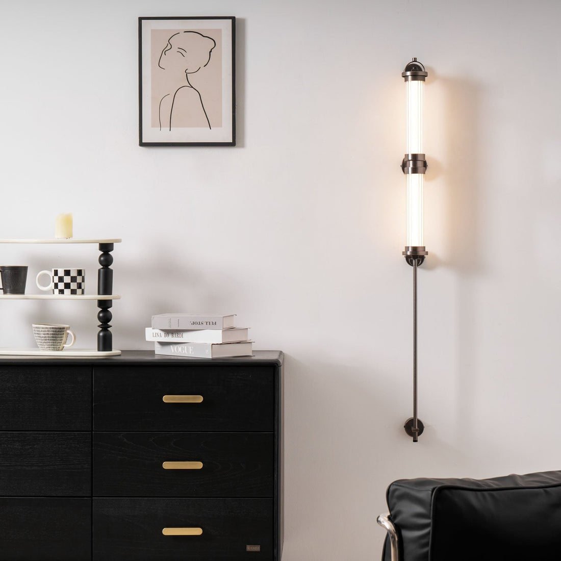 Myrtle Applique Murale Verticale en Verre Art Nordic Premium