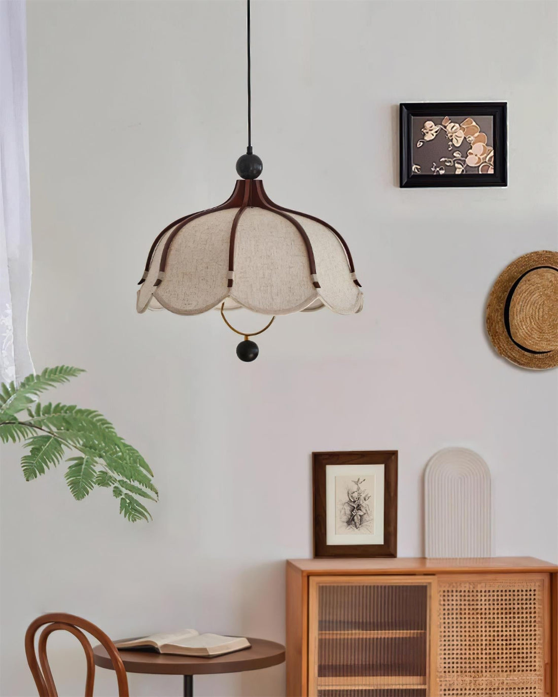 Feyno Vlampe Suspendue en Tissu Vintage