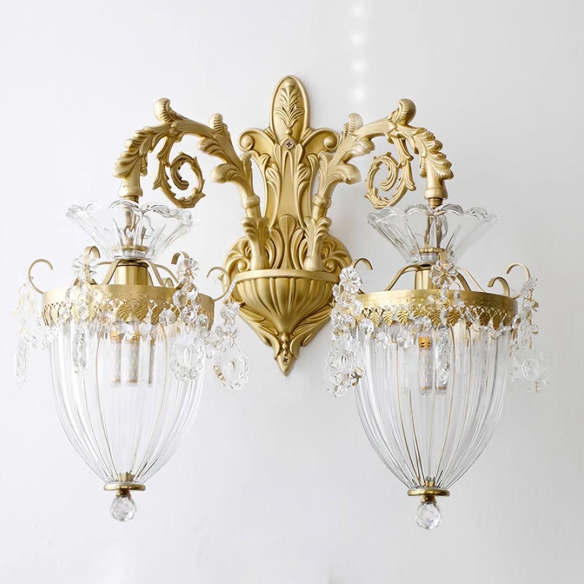 Elosia Lustra Applique Murale Double Dorée Élégante
