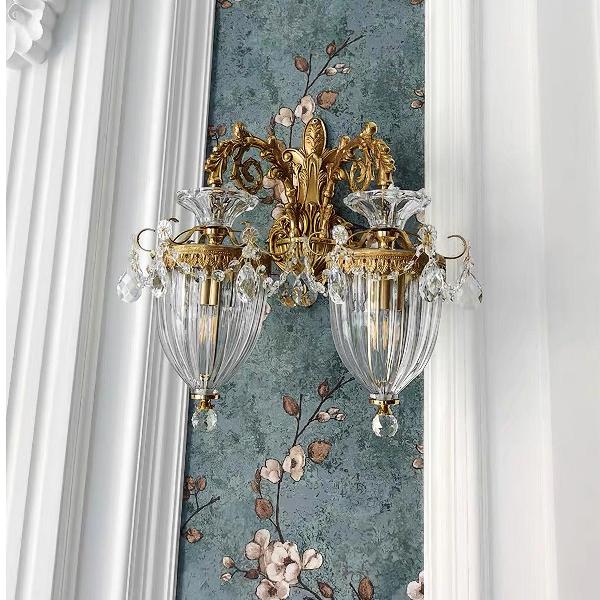 Elosia Lustra Applique Murale Double Dorée Élégante