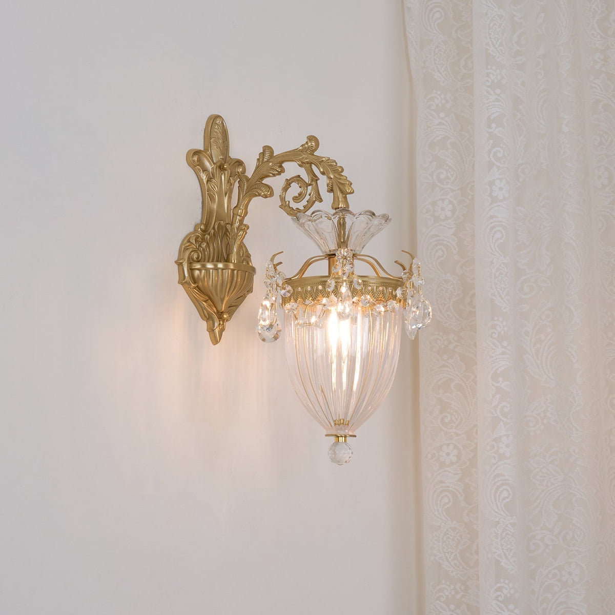 Elosia Lustra Applique Murale Double Dorée Élégante