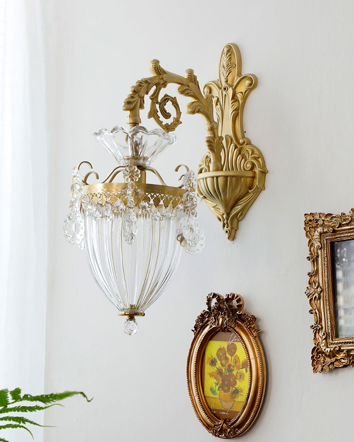 Elosia Lustra Applique Murale Double Dorée Élégante