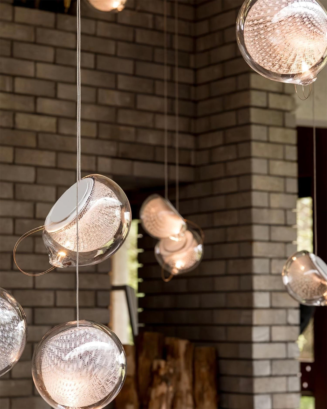 Lunacen Suspension en Verre Artistique
