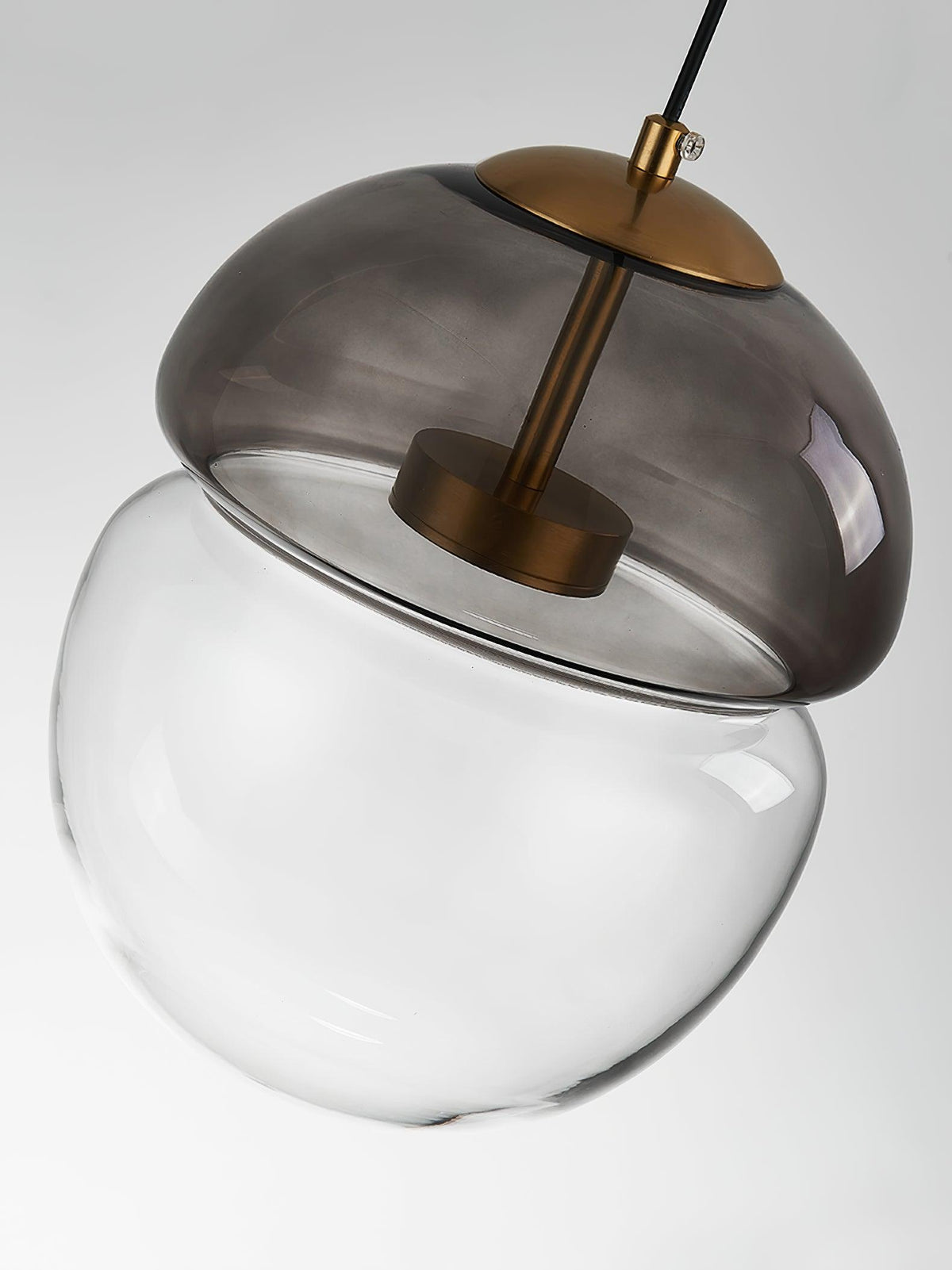 Aged Lampe Suspension Verre Dôme Minimaliste