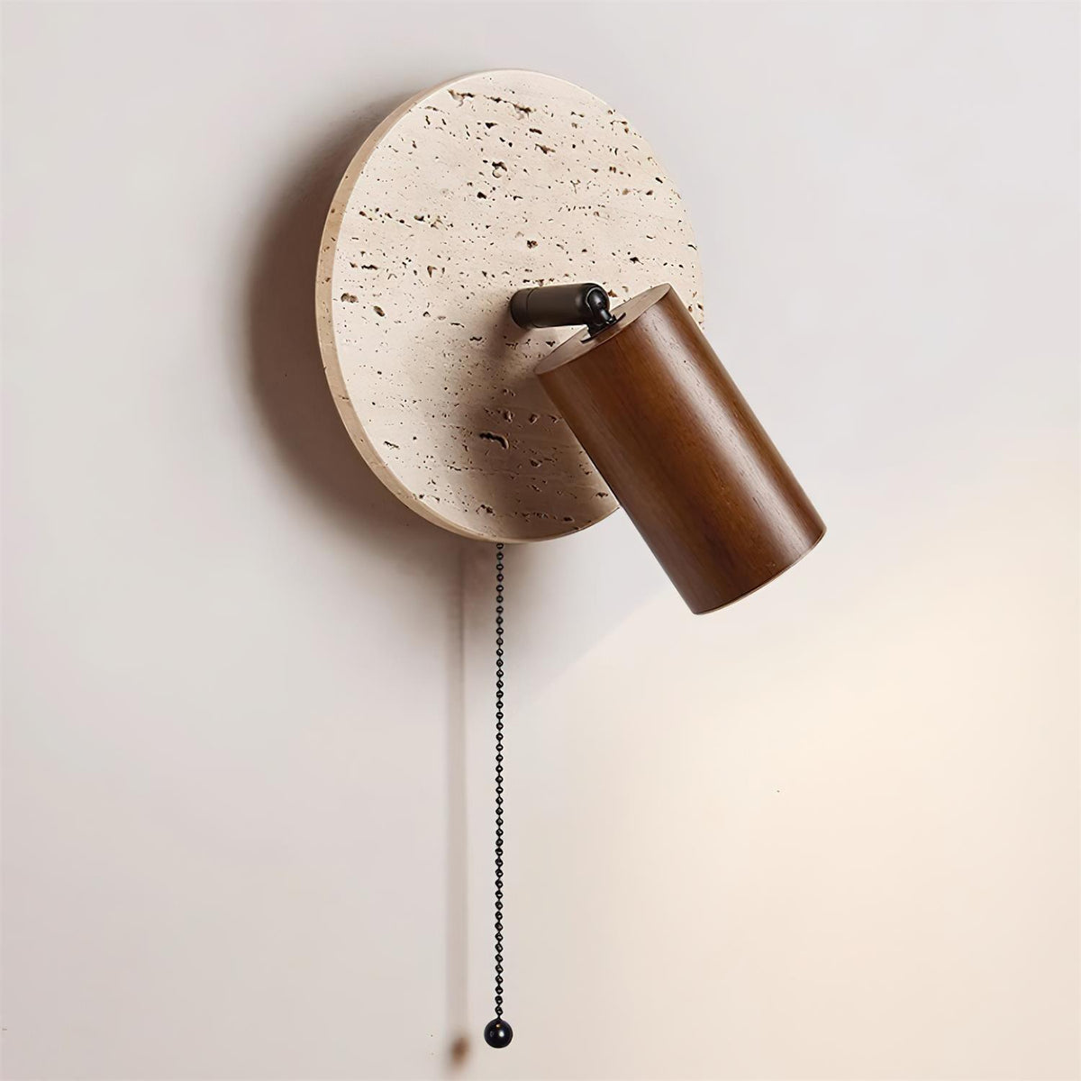 Evzoryra Applique Murale Disc Swing en Travertin