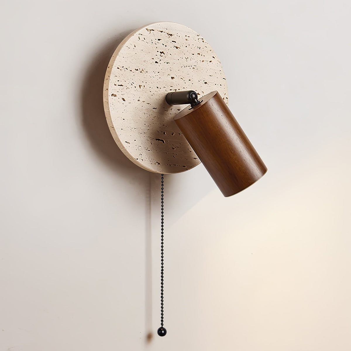 Evzoryra Applique Murale Disc Swing en Travertin