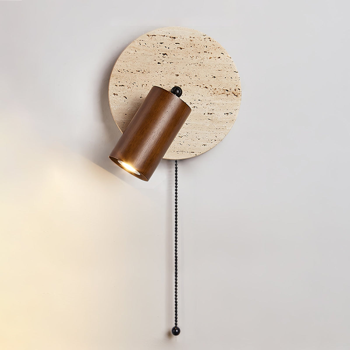 Evzoryra Applique Murale Disc Swing en Travertin