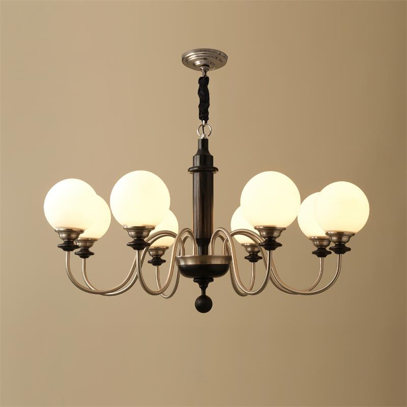 Lumivian Lustre Élégant Globe à 8 Lumières