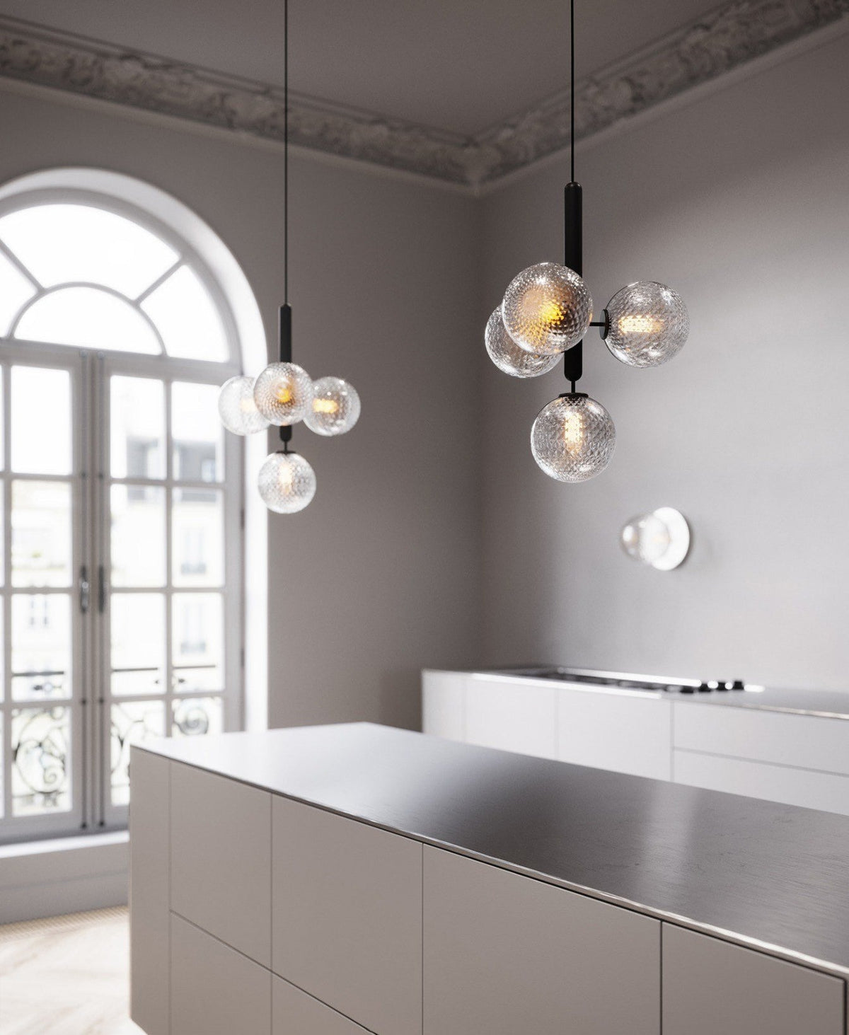 Calyxia Suspension Industrielle Classique en Verre