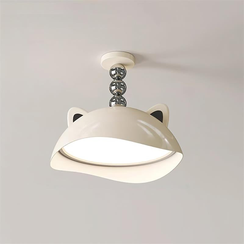 Miki Plafonnier Chat Oreilles Sphère Accent Ludique Moderne
