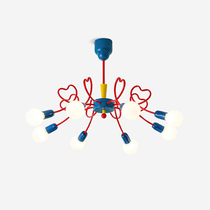Virelli Lustre Bras en Forme de Cœur Colorés Ludiques Artistiques