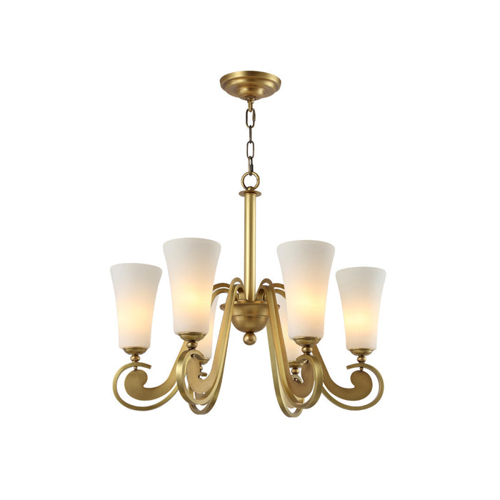 Ilsolen Lustre Laiton Verre Luxe Postmoderne