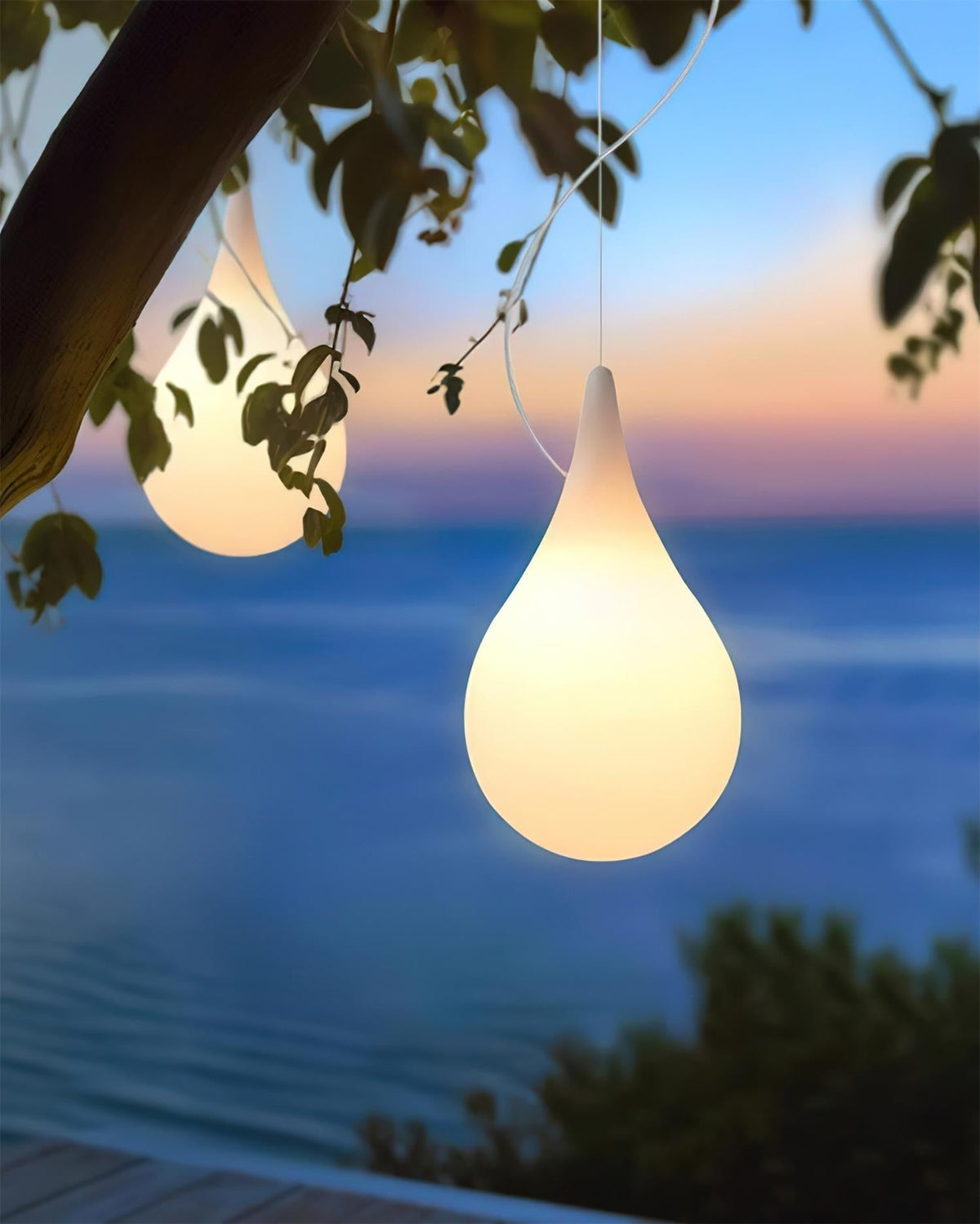 Milk Suspension Extérieure Lampe Minimaliste