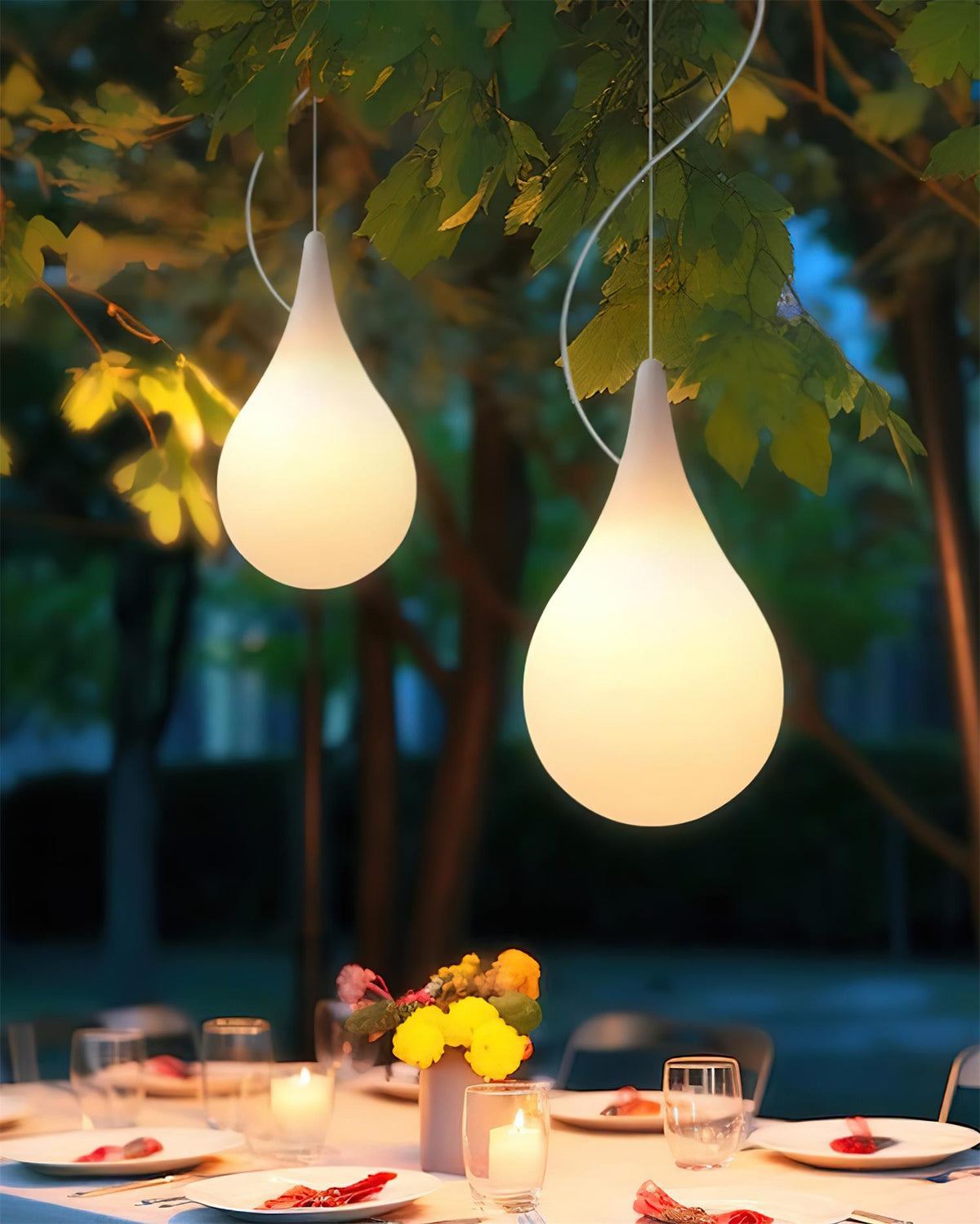 Milk Suspension Extérieure Lampe Minimaliste