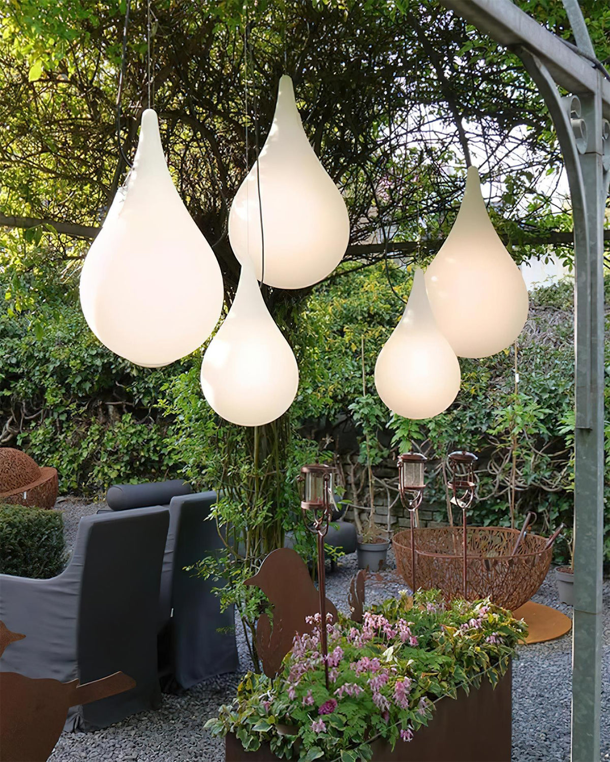 Milk Suspension Extérieure Lampe Minimaliste
