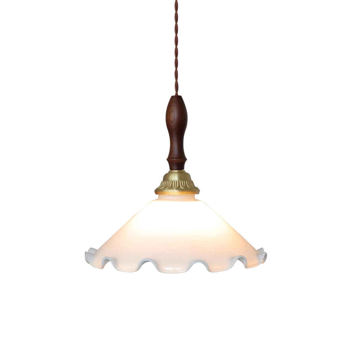 Milky Suspension Fleur en Verre Volant Organique