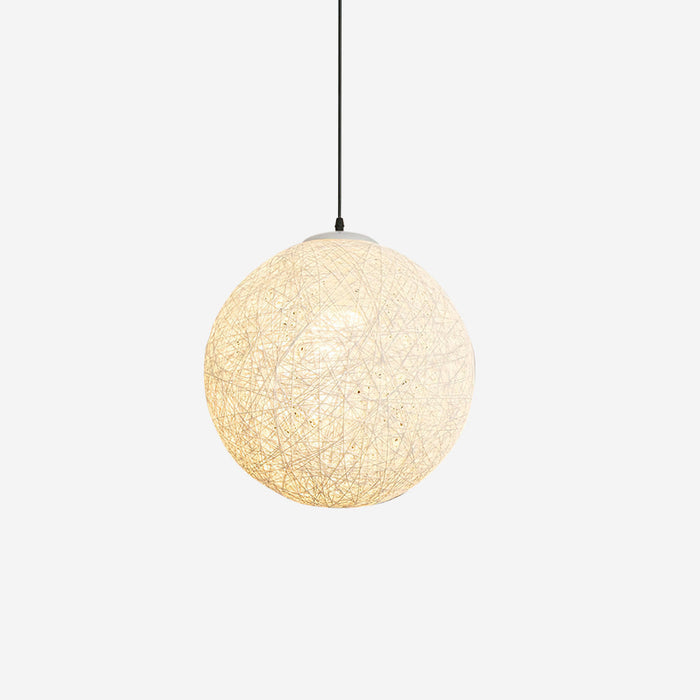 Virelli Suspension Sphère en Rattan de Chanvre Artisanale Boho