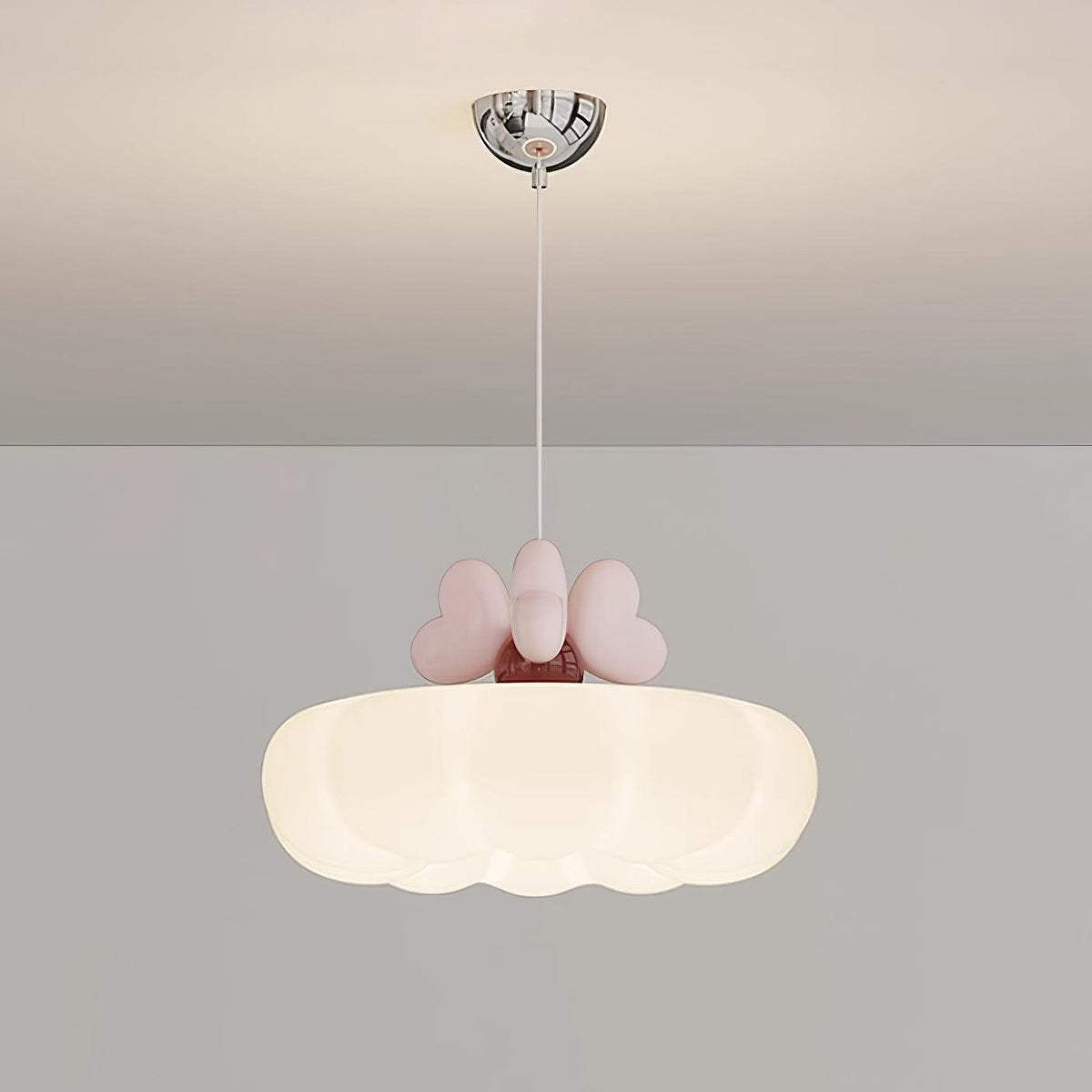 Minnie Lampe Suspendue Abat-jour Coquille en Forme de Cœur