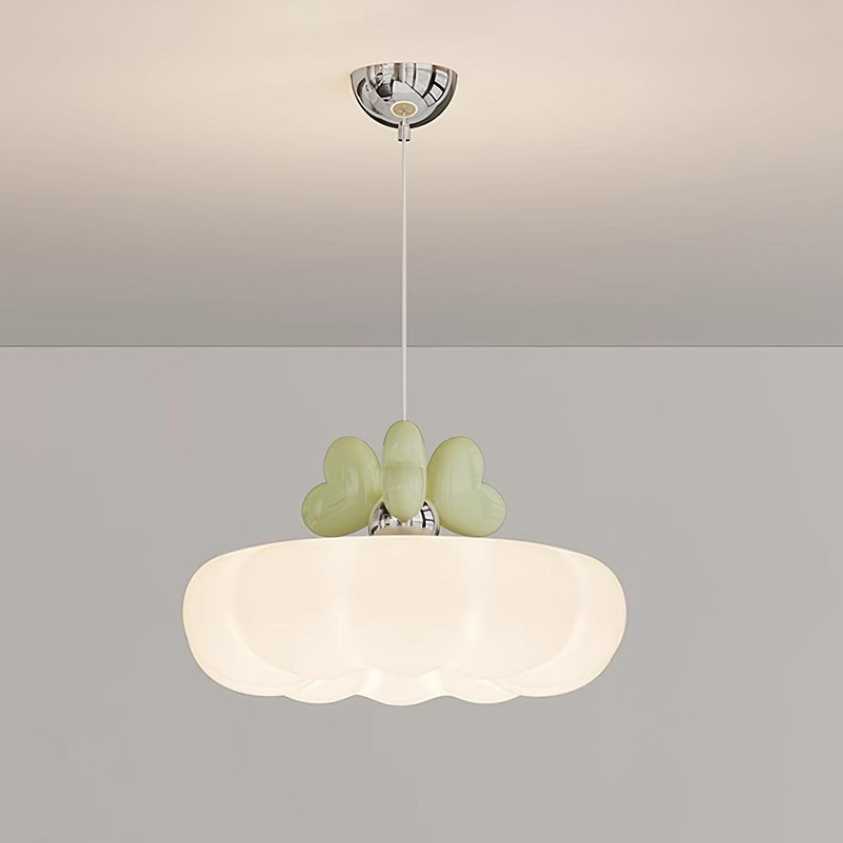 Minnie Lampe Suspendue Abat-jour Coquille en Forme de Cœur