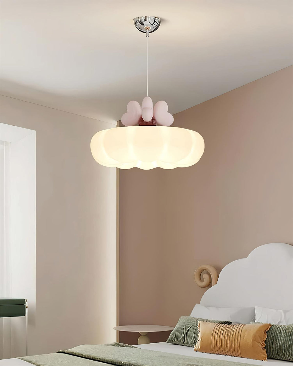 Minnie Lampe Suspendue Abat-jour Coquille en Forme de Cœur
