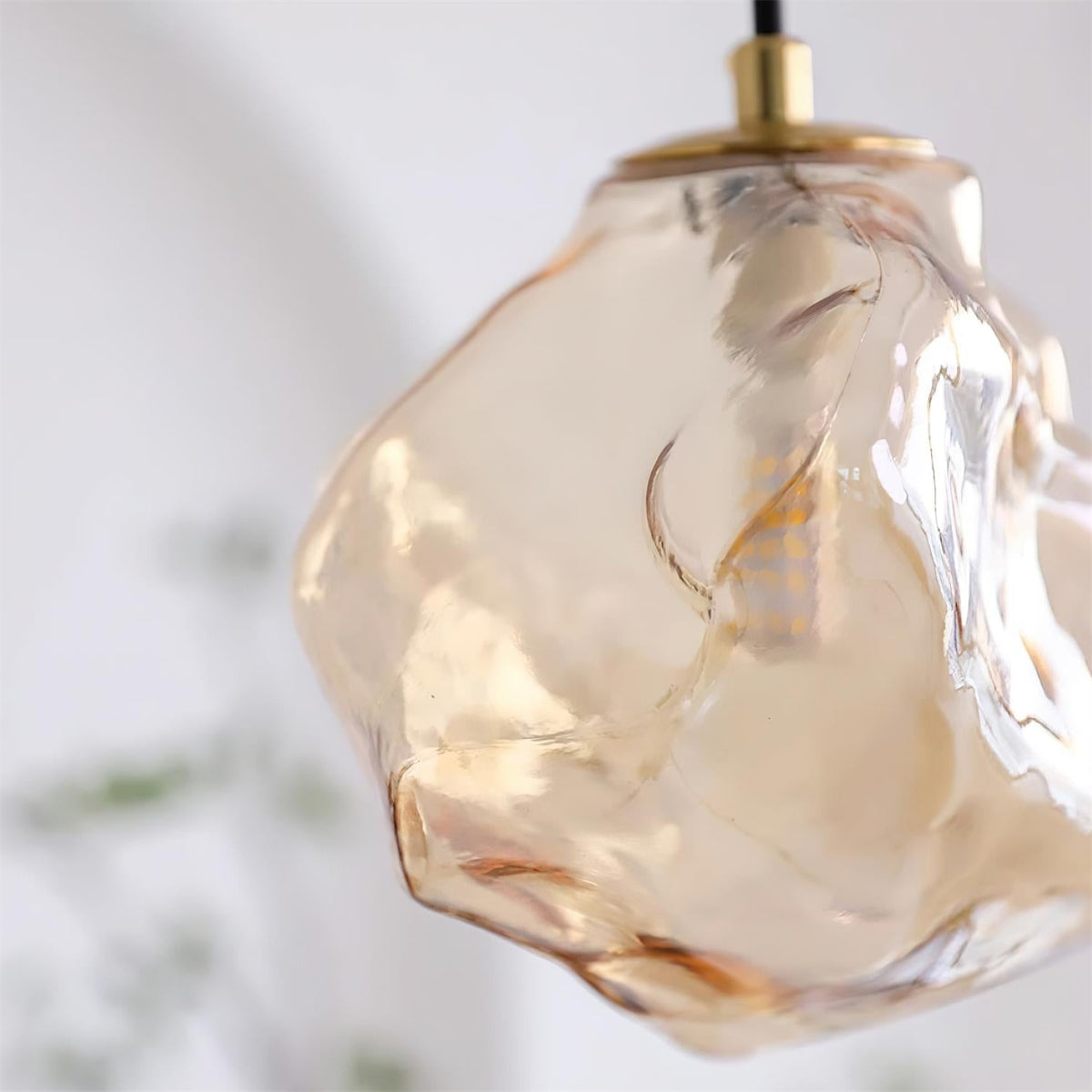 Lava Lampe Suspendue en Verre