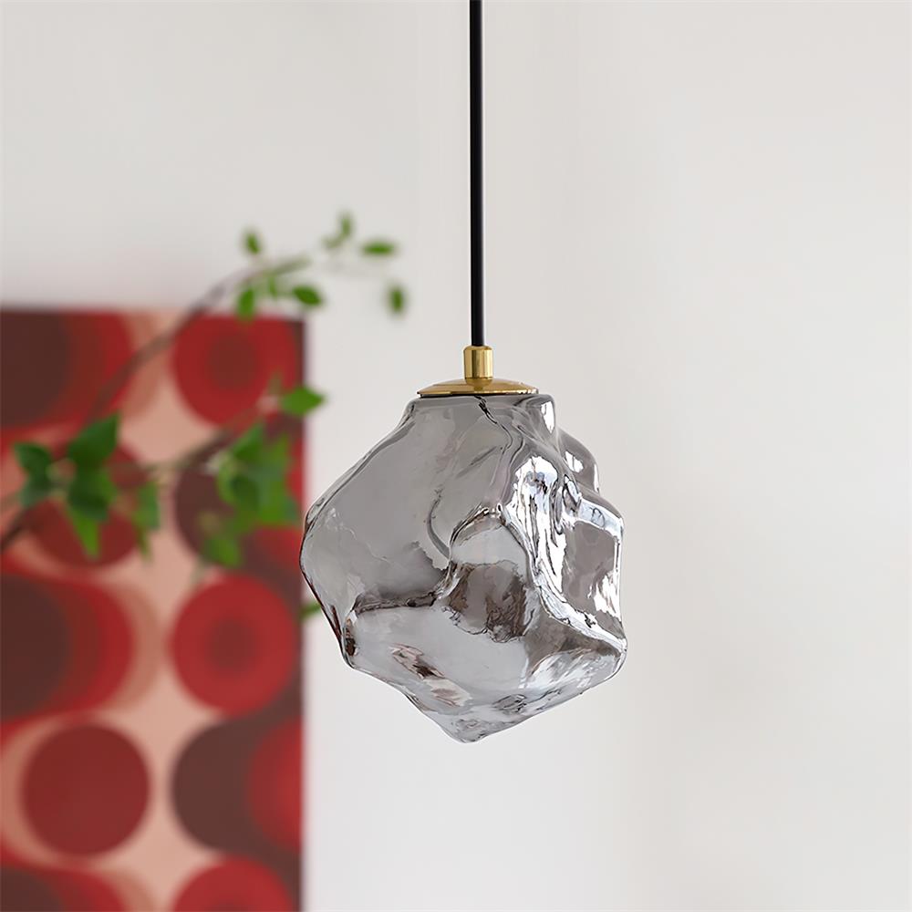 Lava Lampe Suspendue en Verre